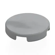 Tile Round 2 x 2 with Bottom Stud Holder, Light Bluish Gray