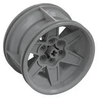 Wheel 56 x 34 Technic Racing Medium with 6 Pin Holes, Light Bluish Gray
