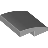 Brick Curved 2 x 2 x 2/3, Light Bluish Gray