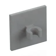 Road Sign Clip-on 2 x 2 Square [Thick Open O Clip], Light Bluish Gray
