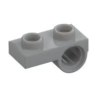 Plate Special 1 x 2 with Pin Hole Underneath, Light Bluish Gray