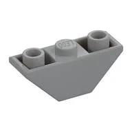 Brick Sloped Inverted 45° 3 x 1 Double with 2 Blocked Open Studs, Light Bluish Gray