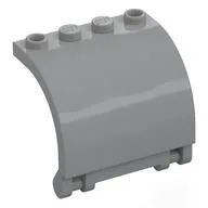 Panel 3 x 4 x 3 Curved, Light Bluish Gray