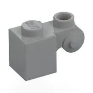 Brick Special 1 x 1 with Scroll with Open Stud, Light Bluish Gray