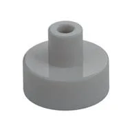Tile Special Round 1 x 1 with Hollow Bar, Light Bluish Gray