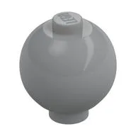 Brick Round 2 x 2 Sphere with Stud [Plain], Light Bluish Gray