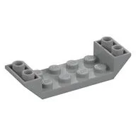 Brick Sloped Inverted 45° 6 x 2 Double with 2 x 4 Recessed, Light Bluish Gray
