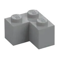 Brick 2 x 2 Corner, Light Bluish Gray