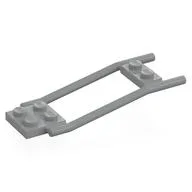 Animal / Creature Accessory, Horse Hitching, 1 x 2 Plate and 2 x 2 Plate [Studded], Light Bluish Gray