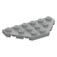 Wedge Plate 3 x 6 Cut Corners, Light Bluish Gray