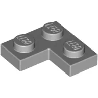 Plate 2 x 2 Corner, Light Bluish Gray