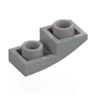 Brick Curved Inverted 2 x 1, Light Bluish Gray