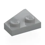 Wedge Plate 2 x 2 Right, Light Bluish Gray