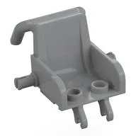 Equipment Medical Wheelchair with Clips for Wheels, Light Bluish Gray