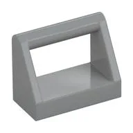 Tile Special 1 x 2 with Handle, Light Bluish Gray