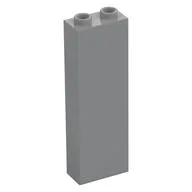 Brick 1 x 2 x 5 with Hollow Studs, Light Bluish Gray