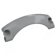 Technic Panel Car Mudguard Arched 9 x 2 x 3, Arched Top #42, Light Bluish Gray