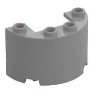 Cylinder Half 2 x 4 x 2 with 1 x 2 Cutout, Light Bluish Gray
