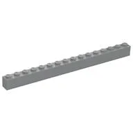 Brick 1 x 16, Light Bluish Gray