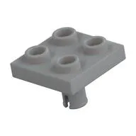 Plate Special 2 x 2 with Pin on Bottom, Light Bluish Gray