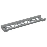 Vehicle Track, Roller Coaster Straight 16L, Light Bluish Gray