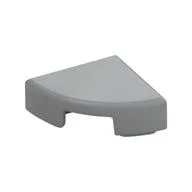 Tile Round 1 x 1 Quarter, Light Bluish Gray