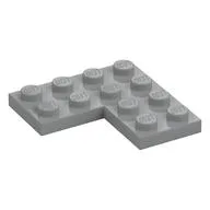 Plate 4 x 4 Corner, Light Bluish Gray
