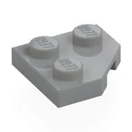 Wedge Plate 2 x 2 Cut Corner, Light Bluish Gray
