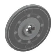 Technic Disc 3 x 3 with Dark Bluish Grey Circle, Bolts Print, Light Bluish Gray
