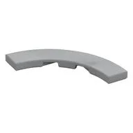 Tile 4 x 4 Curved, Macaroni, Light Bluish Gray