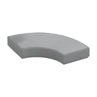 Tile 2 x 2 Curved, Macaroni, Light Bluish Gray