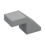 Brick Sloped 45° 2 x 1 with 2/3 Inverted Cutout and no stud, Light Bluish Gray