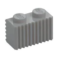 Brick Special 1 x 2 with Grille, Light Bluish Gray