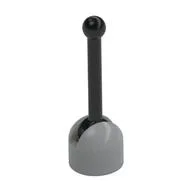 Lever Small Base with Black Lever, Light Bluish Gray