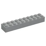 Brick 2 x 10, Light Bluish Gray