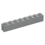 Brick 1 x 8, Light Bluish Gray