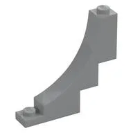 Brick Curved 1 x 5 x 4 Inverted, Light Bluish Gray