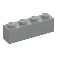 Brick 1 x 4, Light Bluish Gray