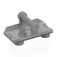 Plate Special / Shield Rectangular with 4 Studs, Handle, Light Bluish Gray