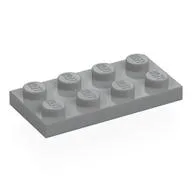 Plate 2 x 4, Light Bluish Gray