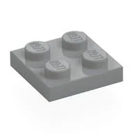 Plate 2 x 2, Light Bluish Gray