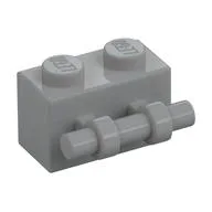 Brick Special 1 x 2 with Handle, Light Bluish Gray