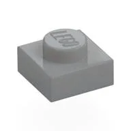 Plate 1 x 1, Light Bluish Gray