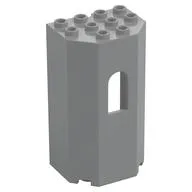 Panel 3 x 4 x 6 with Arched Window, Light Bluish Gray