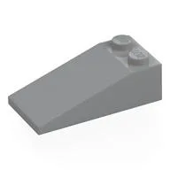 Brick Sloped 18° 4 x 2, Light Bluish Gray