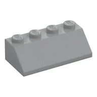 Brick Sloped 45° 2 x 4, Light Bluish Gray