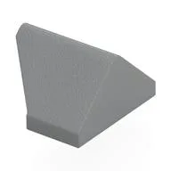 Brick Sloped 45° 2 x 1 Double / Inverted with Bottom Stud Holder, Light Bluish Gray
