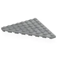 Wedge Plate 8 x 8 Cut Corner, Light Bluish Gray