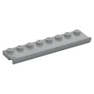 Plate Special 2 x 8 with Door Rail, Light Bluish Gray