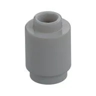 Brick Round 1 x 1 Open Stud, Light Bluish Gray